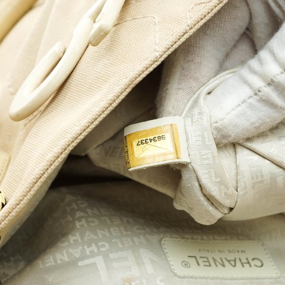 Auth Chanel Tote Bag Canvas Beige #15757C26 - Picture 10 of 14